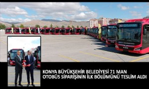 Konya Büyükşehir Belediyesi 71 MAN Otobüs Siparişinin İlk Bölümünü Teslim Aldı