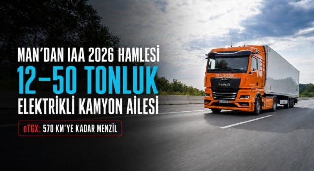 MAN’dan IAA 2026 Hamlesi: 1250 Tonluk Elektrikli Kamyon Ailesi
