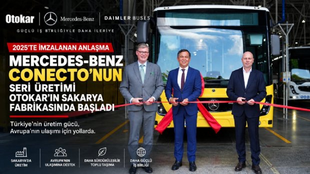 Mercedes-Benz Conecto Artık Otokar’ın Sakarya Fabrikasında Seri Üretimde