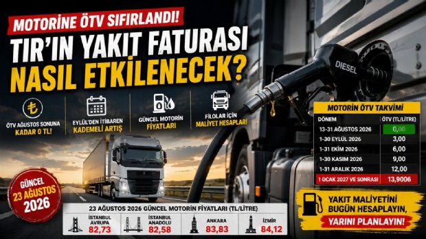 Motorinde ÖTV Sıfırlandı Ama Fiyat 80 TL’nin Üzerinde: TIR ve Filoları Eylülden Sonra Ne Bekliyor?