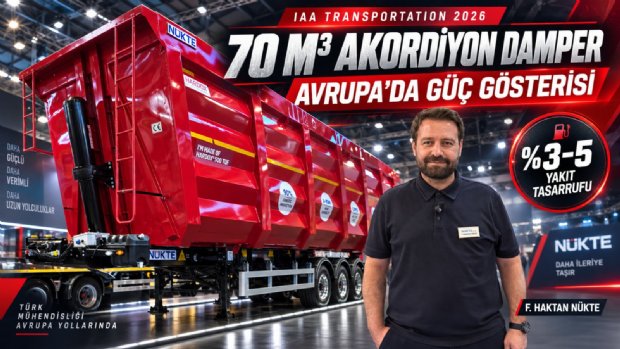 Nükte Trailer’ın 70 Metreküplük Dev Damperi Hannover’de İlgi Odağı Oldu