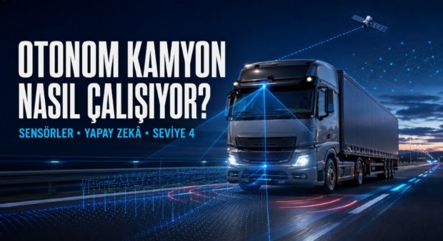 Otonom Kamyon Nasıl Çalışıyor? Sensörlerden Yapay Zekya, Seviye 4 Teknolojisinin Anatomisi