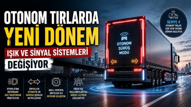 Otonom Tırlarda Yeni Dönem: Işık ve Sinyal Sistemleri de Sürücüsüzleşiyor