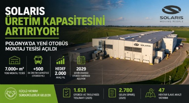 Solaris Üretim Kapasitesini Artırıyor: Polonya'da Yeni Otobüs Montaj Tesisi Açıldı
