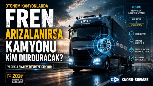 Sürücüsüz Kamyonda Fren Arızalanırsa Ne Olacak? 2027'de Yedekli Fren Sistemi Seri Üretime Hazırlanıyor
