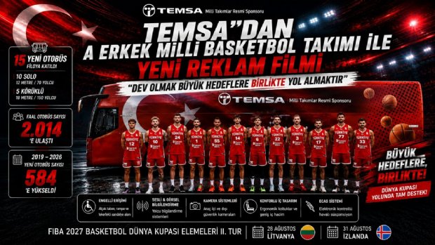 TEMSA’DAN 12 DEV ADAM’A DÜNYA KUPASI YOLUNDA DESTEK