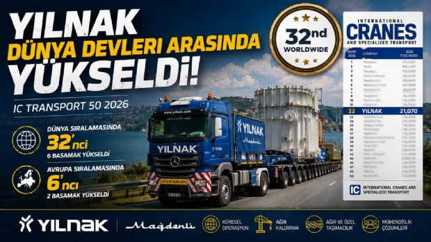 Türk Ağır Taşımacılık Şirketinden Küresel Sıralamada 6 Basamaklık Yükseliş